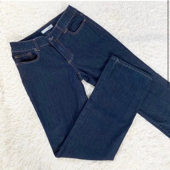 CHICO'S Platinum Ultimate Fit Bootcut Denim Jeans Dark Wash size XS - Picture 1 of 10